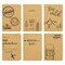 12 Pack A6 Notebook Bulk - 4x6 Brown Kraft Paper Lined Journals for Kids, Coworkers, Office School Supplies (80 Lined Page, 4 x 5.75 In) - 6 Adventure and Travel Designs